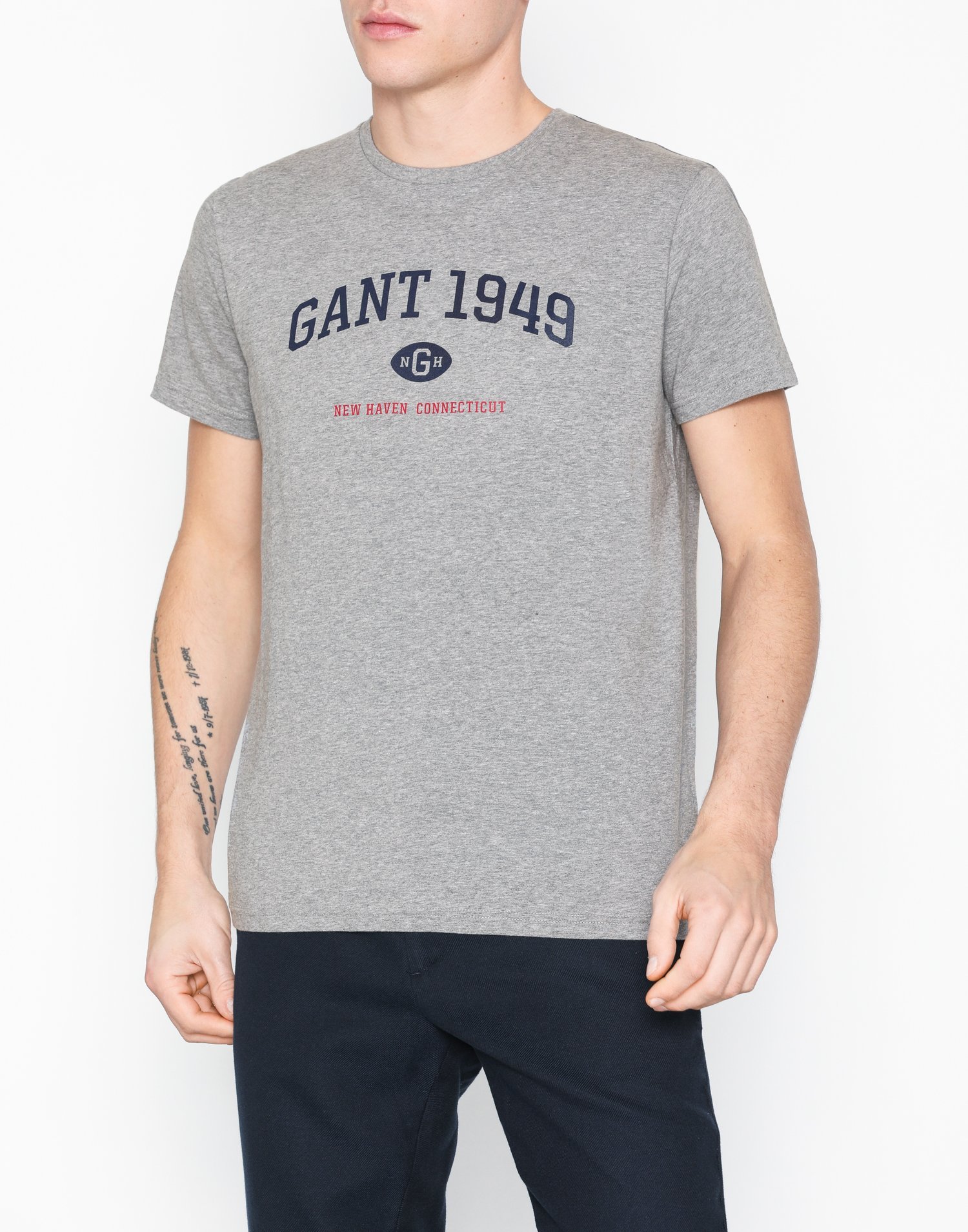 grey gant t shirt