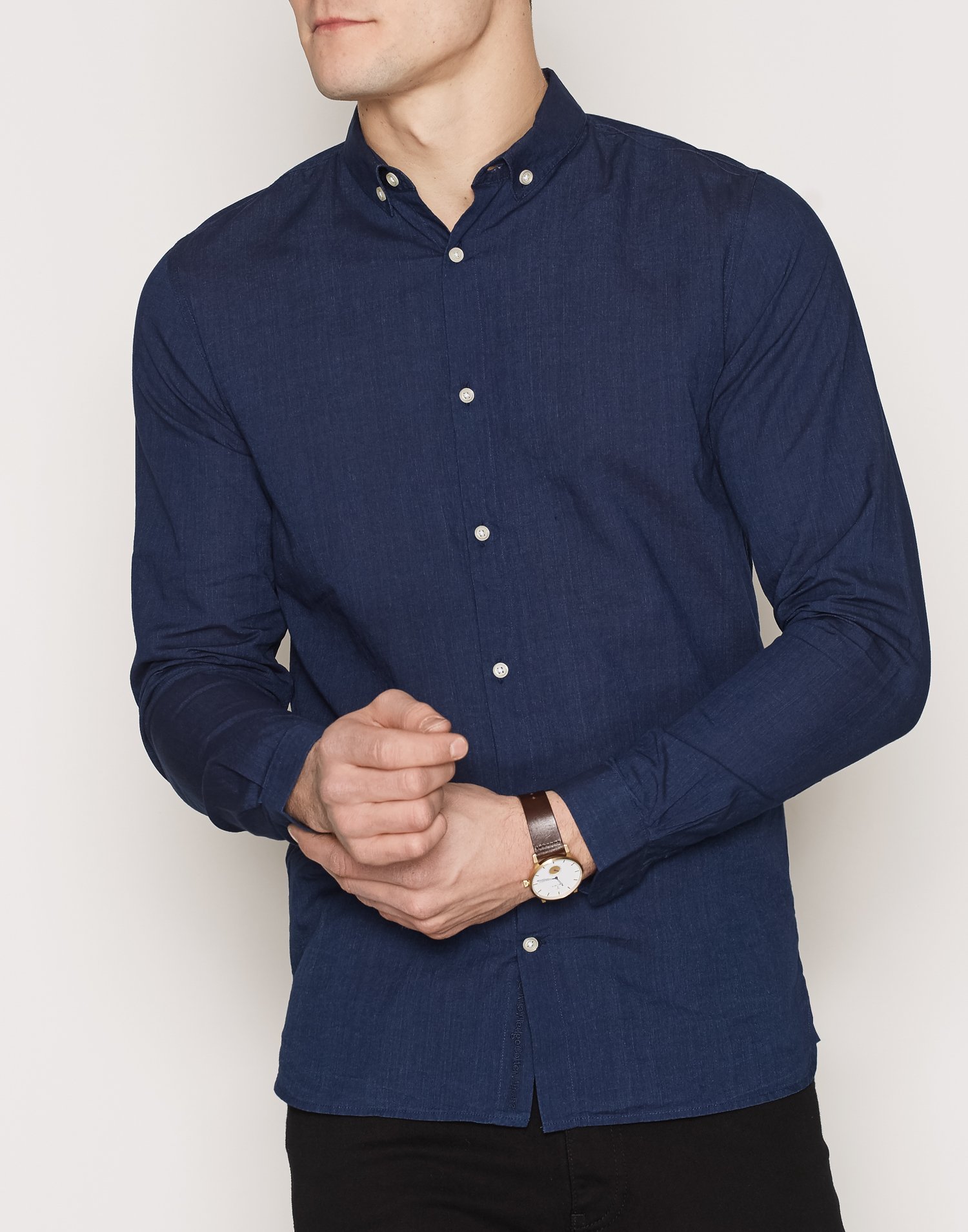 indigo stone blue shirt