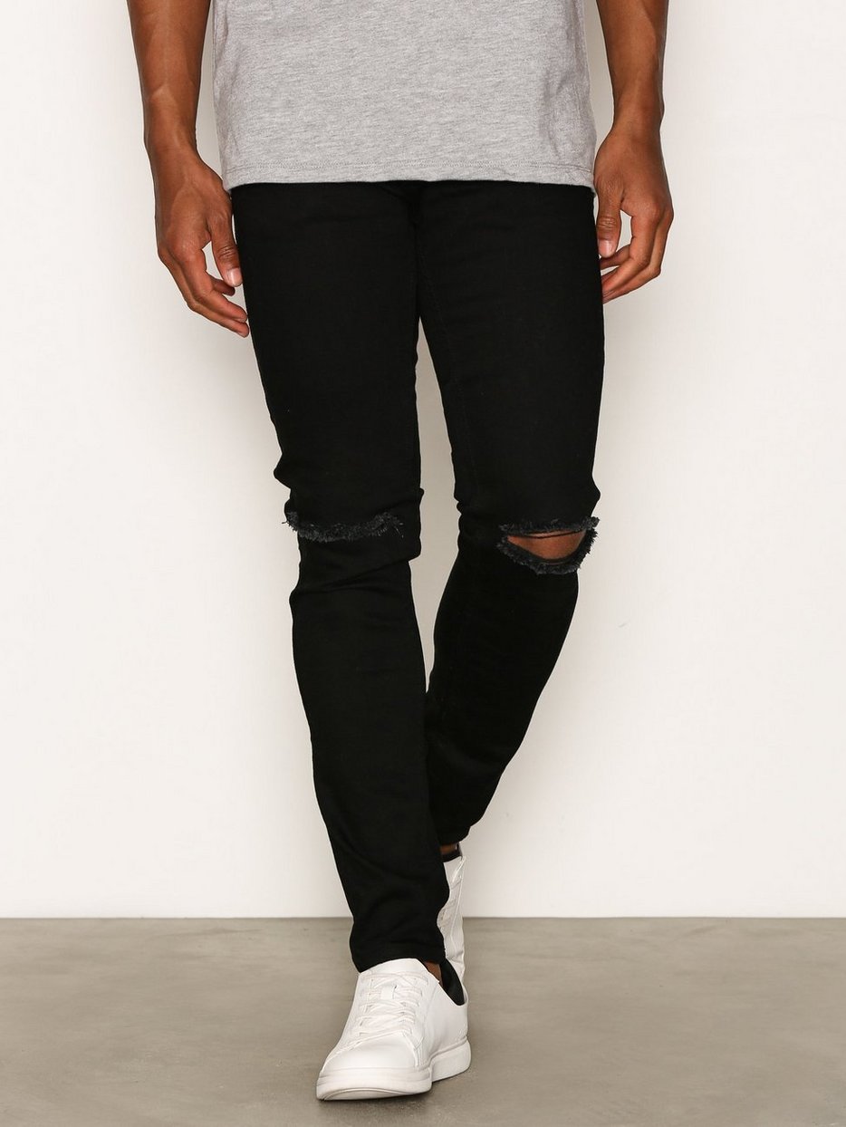 clark-black-ripped-knees-dr-denim-black-jeans-clothing-men
