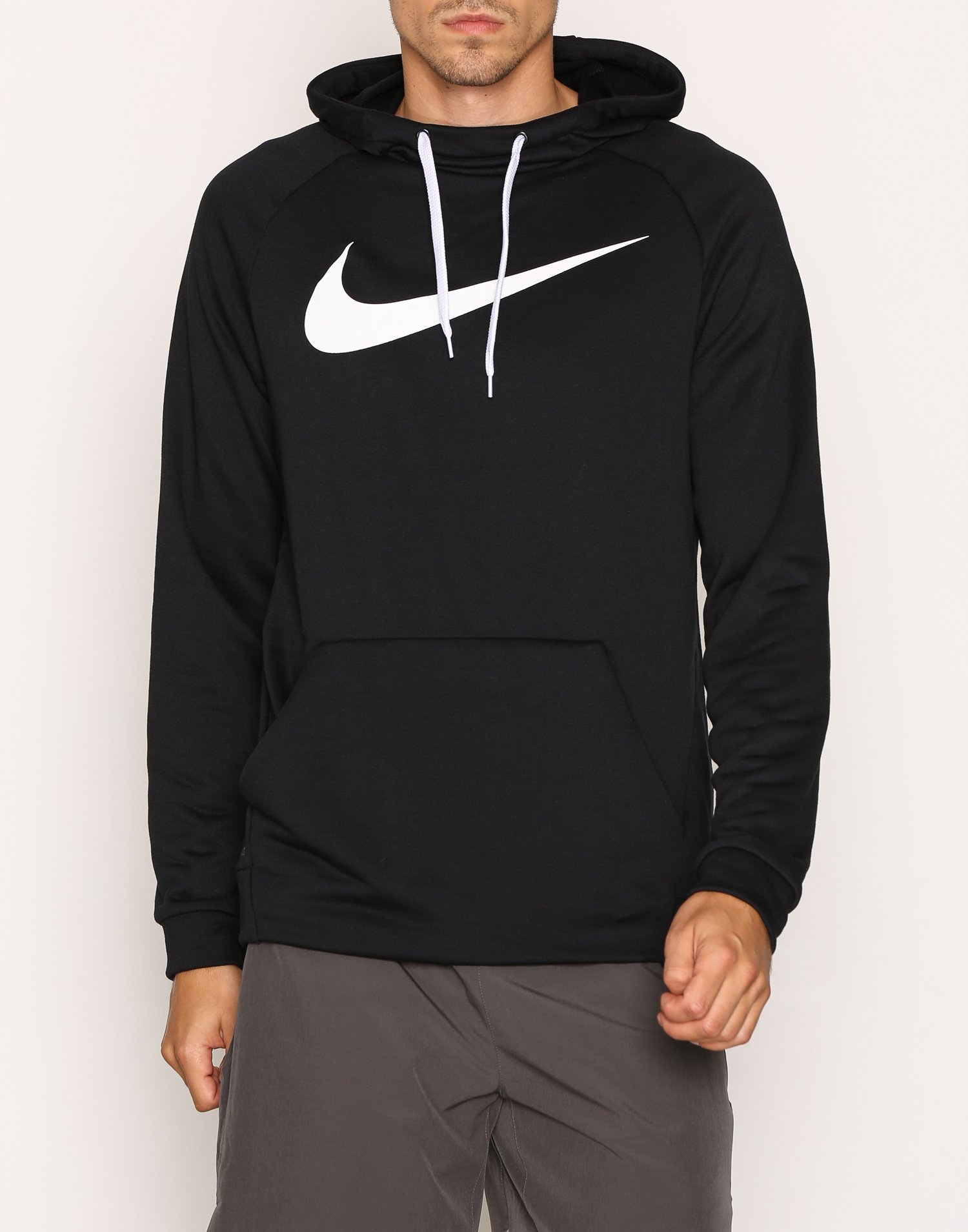 M Nk Dry Hoodie Po Swoosh - Nike - Black/White - Sports Fashion - Men ...