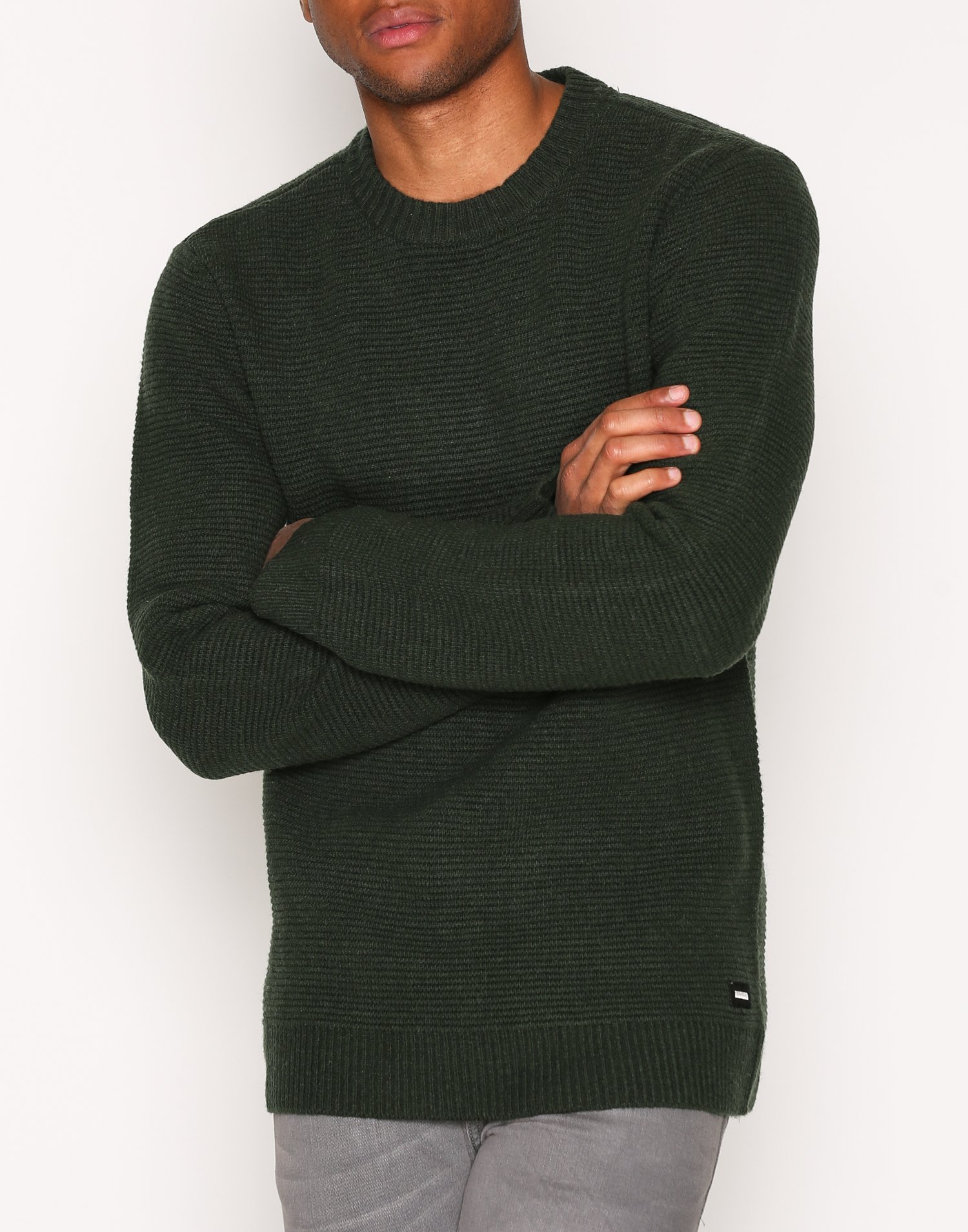Otto Sweater Dr Denim Green Jumpers And Cardigans Clothing Men