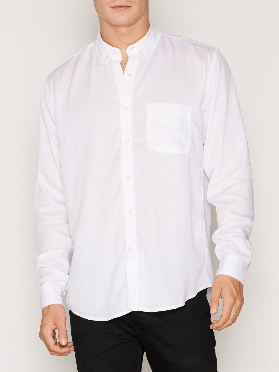 Original Tencel Shirt - L'homme Rouge - White - Shirts (Men) - Clothing ...