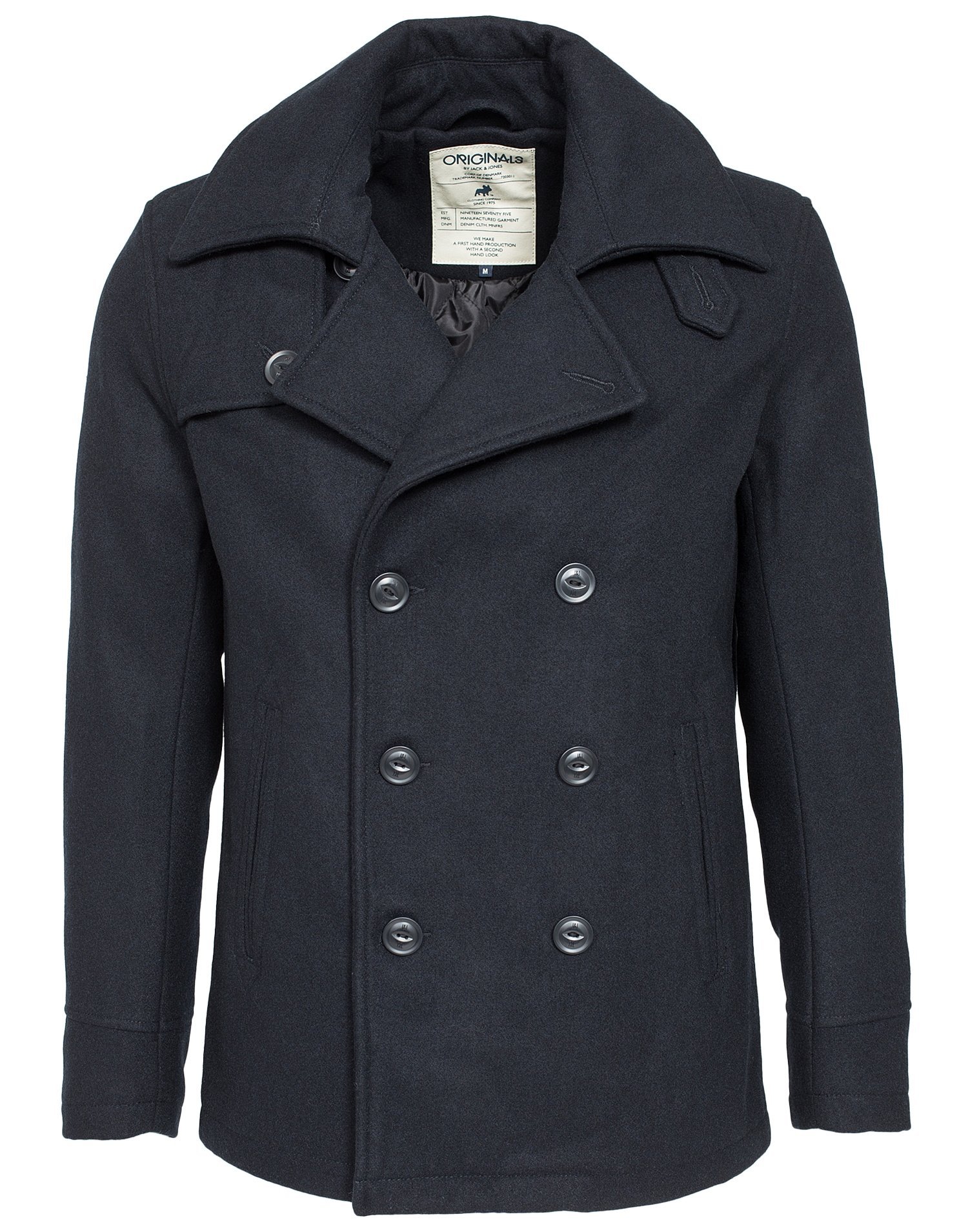 Frost Wool Jacket - Jack & Jones - Black Navy - Jackets - Clothing ...