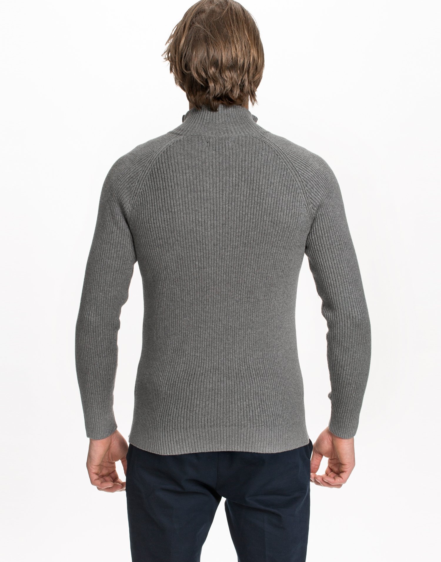 knit zip top
