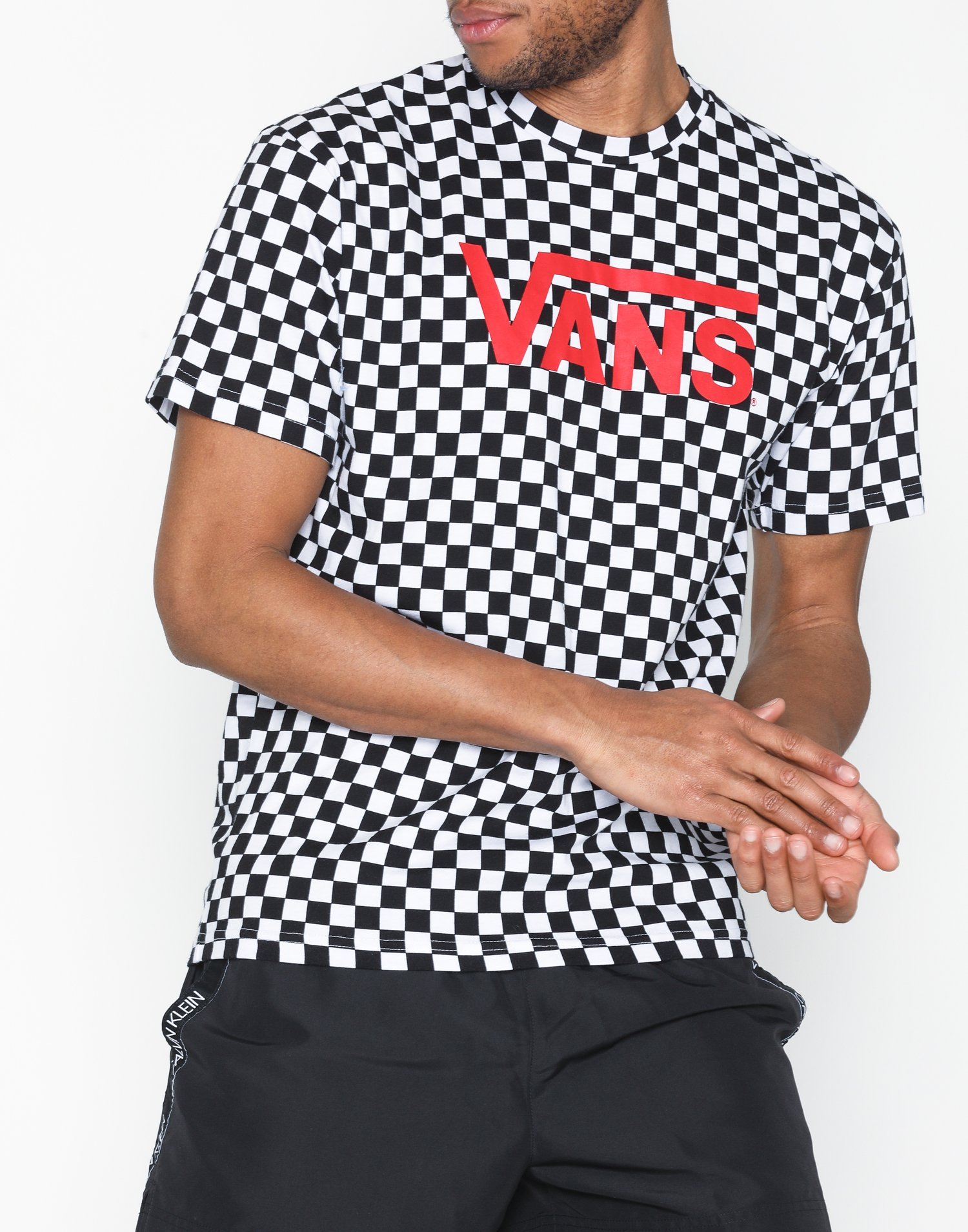 vans black and white checkered t shirt